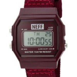 Neff Burgundy Digital Watch